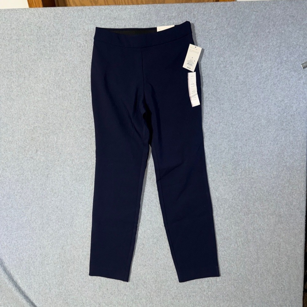 A New Day High Rise Skinny Ankle Pants 4 Regular Navy Clean Girl Workwear